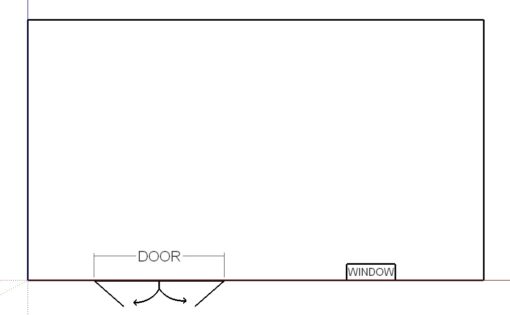 10'x12' Economy Ranch Gable Wood Shed