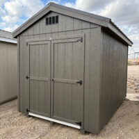 8'x12' Economy Ranch Gable Wood Shed