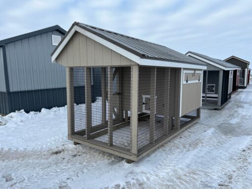 6'x12' Quaker Chicken Coop Combo