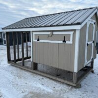 6'x12' Quaker Chicken Coop Combo
