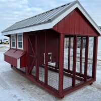 6'x12' Quaker Chicken Coop Combo