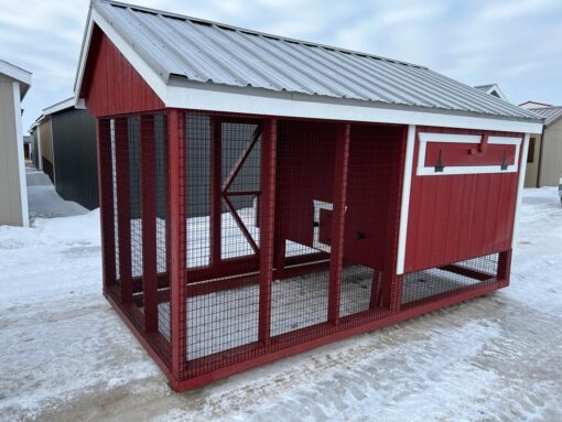 6'x12' Quaker Chicken Coop Combo