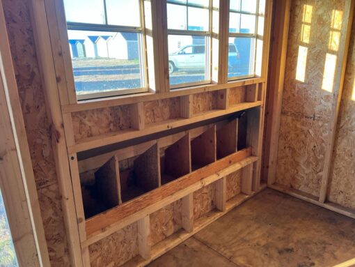 10'x12' Quaker Gable Wood Panel Chicken Coop