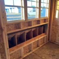 8'x12' Quaker Gable Wood Panel Chicken Coop