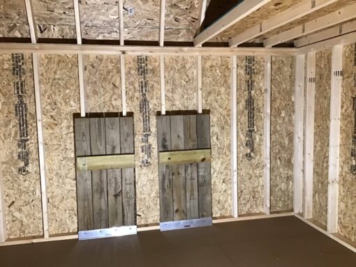 10'x12' High Barn Wood Panel Shed