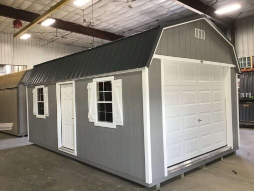 12'x20' High Barn Wood Panel Garage