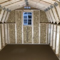 8'x12' Low Barn Wood Panel Shed