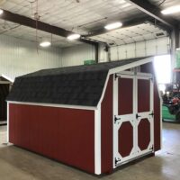 8'x12' Low Barn Wood Panel Shed