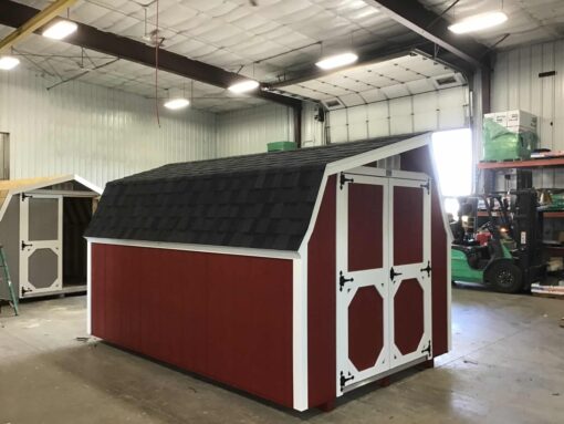 8'x12' Low Barn Wood Panel Shed
