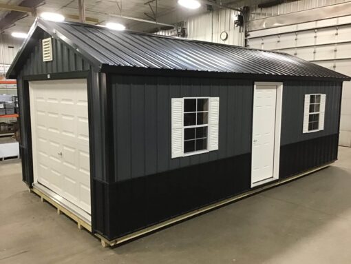 12'x24' Ranch Gable Metal Garage