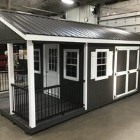 12'x24' Ranch Gable Wood Panel Porch