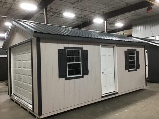 12'x20' Ranch Gable Wood Panel Garage