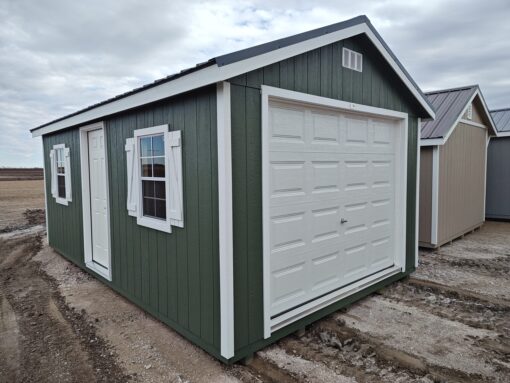 12'x20' Ranch Gable Wood Panel Garage