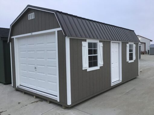 12'x20' High Barn Wood Panel Garage