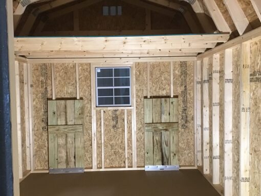 10'x12' High Barn Wood Panel Shed