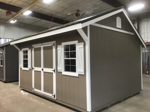 12'x16' Quaker Gable Wood Panel Shed