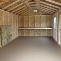 12'x20' Economy Ranch Gable Wood Shed