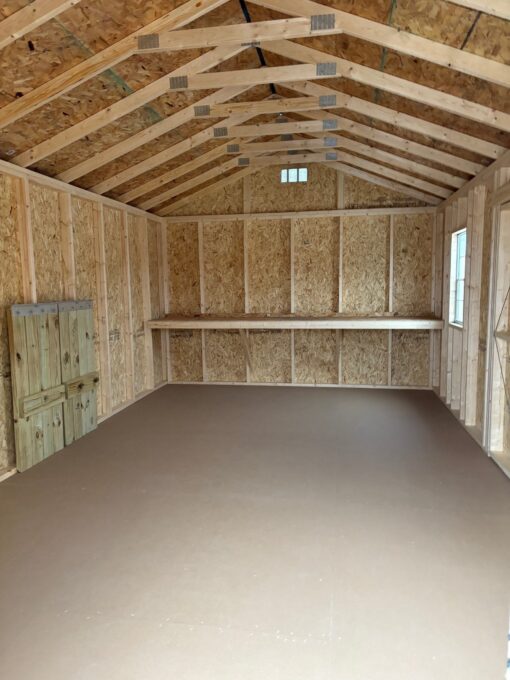 12'x20' Economy Ranch Gable Wood Shed