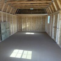 12'x24' Economy High Barn Wood Shed