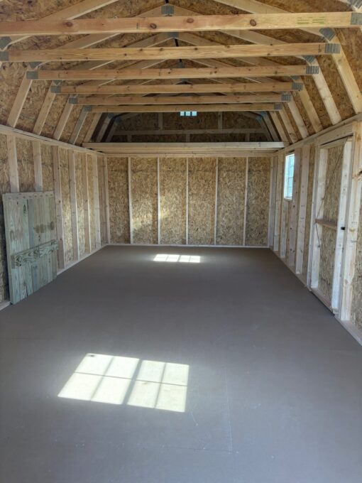 12'x24' Economy High Barn Wood Shed