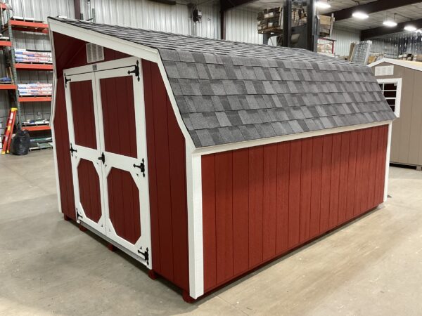 10'x12' Low Barn Wood Panel Shed