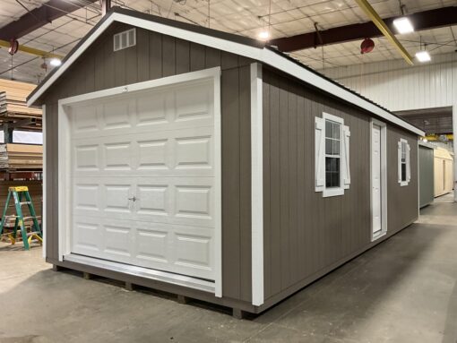 12'x28' Ranch Gable Wood Panel Garage