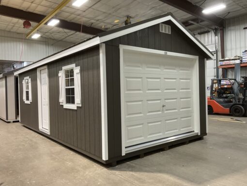 12'x24' Ranch Gable Wood Panel Garage