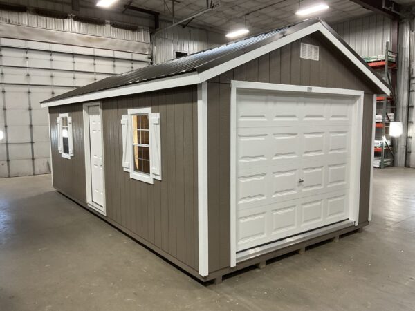 12'x24' Ranch Gable Wood Panel Garage
