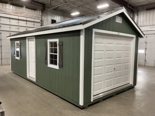 12'x24' Ranch Gable Wood Panel Garage