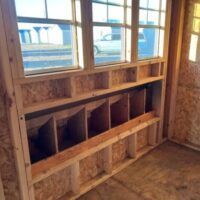 8'x12' Quaker Gable Wood Panel Chicken Coop