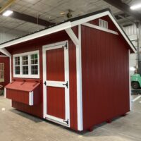 8'x12' Quaker Gable Wood Panel Chicken Coop