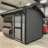 8'x12' Quaker Gable Wood Panel Chicken Coop
