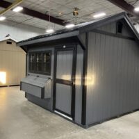 10'x12' Quaker Gable Wood Panel Chicken Coop