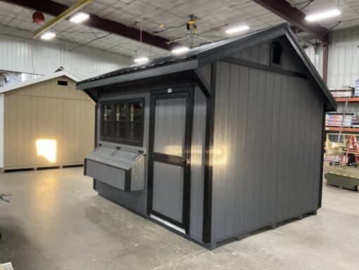 10'x12' Quaker Gable Wood Panel Chicken Coop