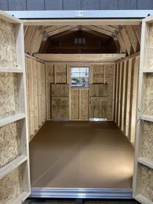 8'x12' High Barn Style Wood Panel Shed