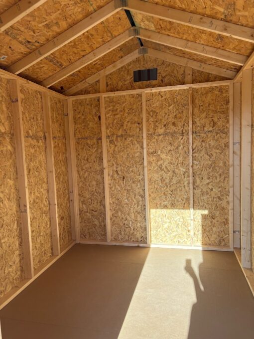 8'x10' Economy Ranch Gable Wood Shed