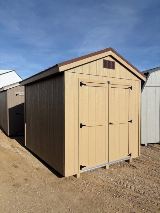 8'x10' Economy Ranch Gable Wood Shed