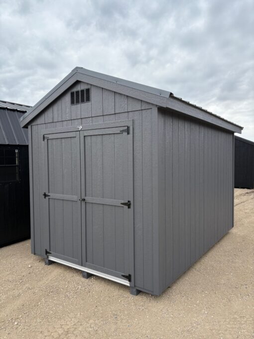 8'x12' Economy Ranch Gable Wood Shed