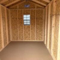 8'x12' Economy Ranch Gable Wood Shed