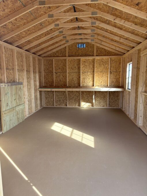 12'x20' Economy Ranch Gable Wood Shed