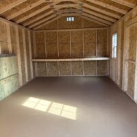 12'x20' Economy Ranch Gable Wood Shed