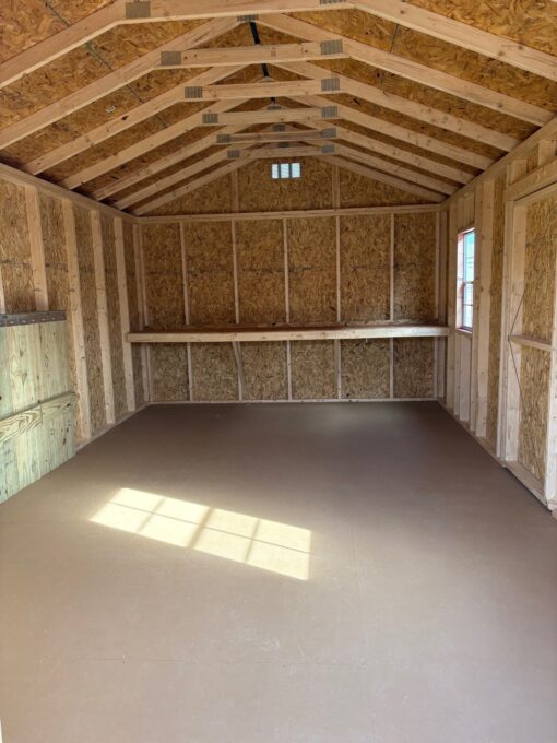 12'x20' Economy Ranch Gable Wood Shed