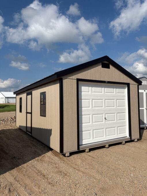 12'x24' Economy Ranch Wood Panel Garage