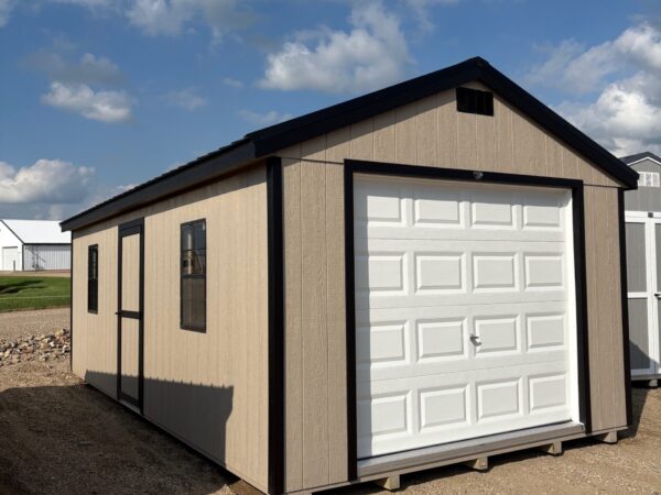 12'x24' Economy Ranch Wood Panel Garage
