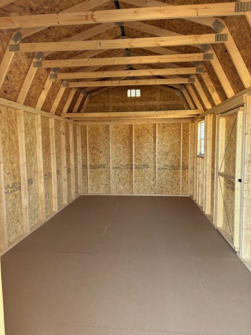10'x20' Economy High Barn Wood Shed