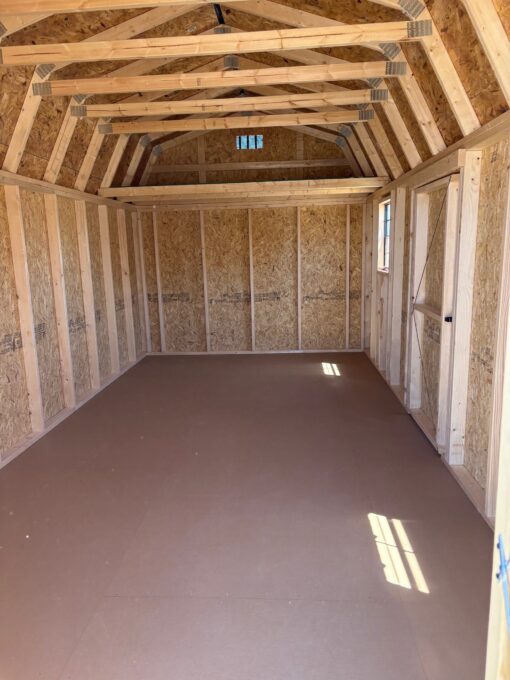 10'x20' Economy High Barn Wood Shed