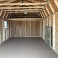 12'x20' Economy High Barn Wood Shed