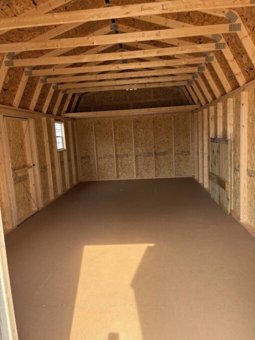 12'x24' Economy High Barn Wood Shed