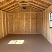 12'x16' Economy Ranch Gable Wood Shed