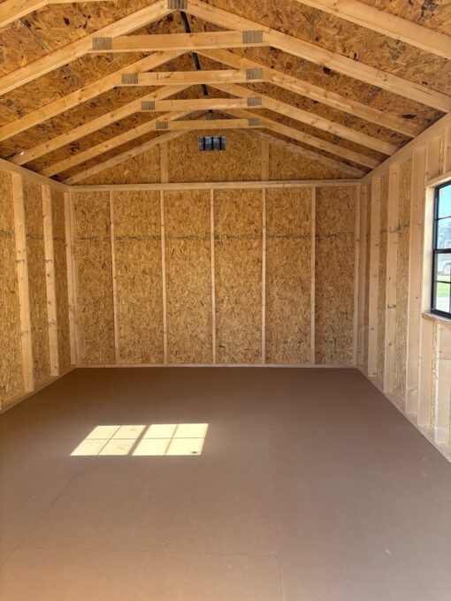 12'x16' Economy Ranch Gable Wood Shed